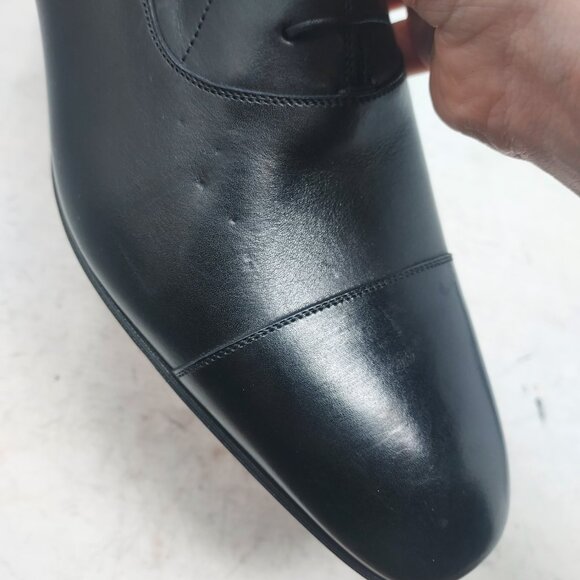 Christian Louboutin Greggo Black Lace-Up Leather Dress Shoe - Picture 9 of 13